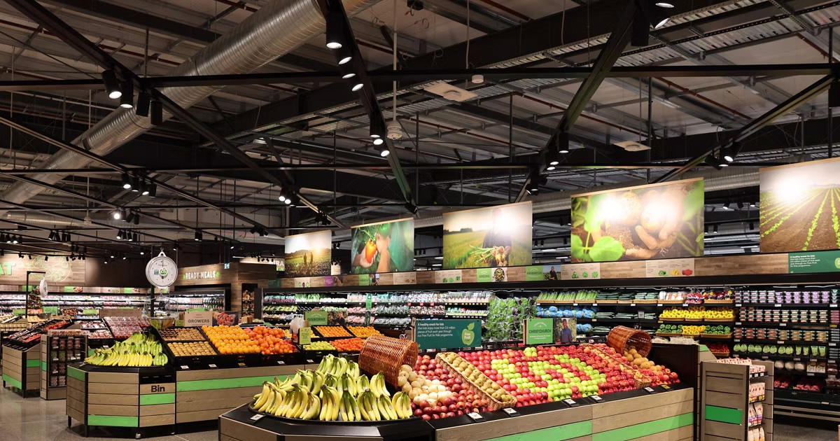 Supermercado frutería iluminación LED